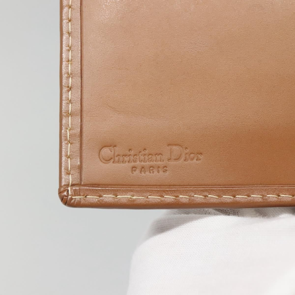 Christian Dior Zipped French Printed Leather, Green, Canvas, Wallet