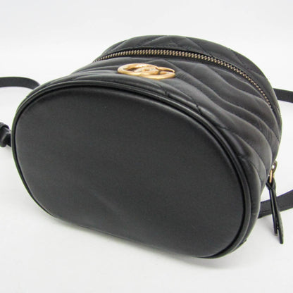 Gucci GG Marmont Vanity Matelasse Leather, Black, Leather, Backpack