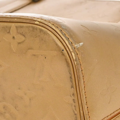 Louis Vuitton Mat Stockton Monogram Vernis, Gold, Patent Leather, Shoulder Bag