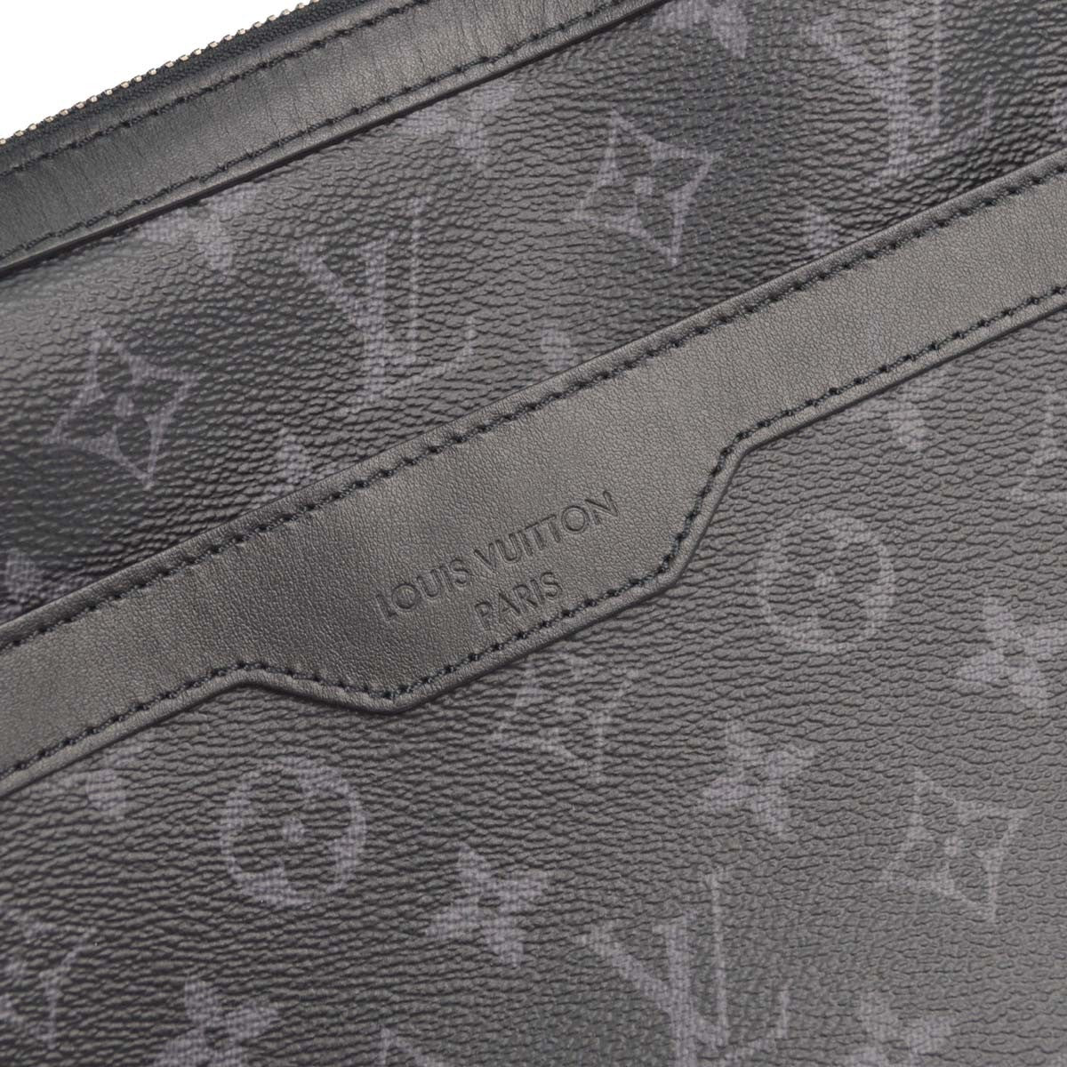 Louis Vuitton Trio Messenger Reverse Monogram Eclipse Canvas, Black, Canvas, Handbag
