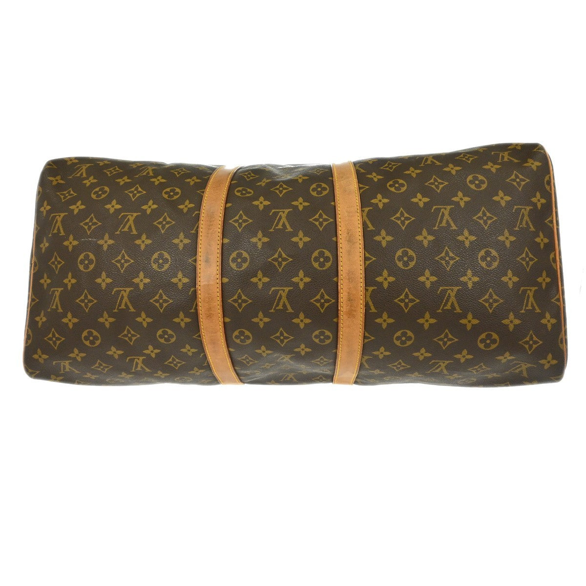 Louis Vuitton Keepall Monogram, Brown, Canvas, Travel Bag