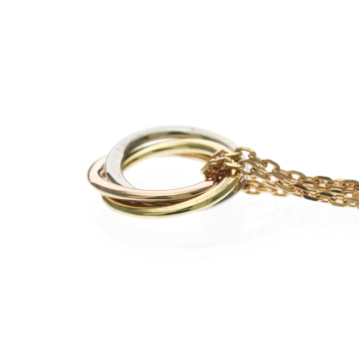 Cartier Trinity Choker 18K Tricolor Gold, Gold, Gold, Necklace