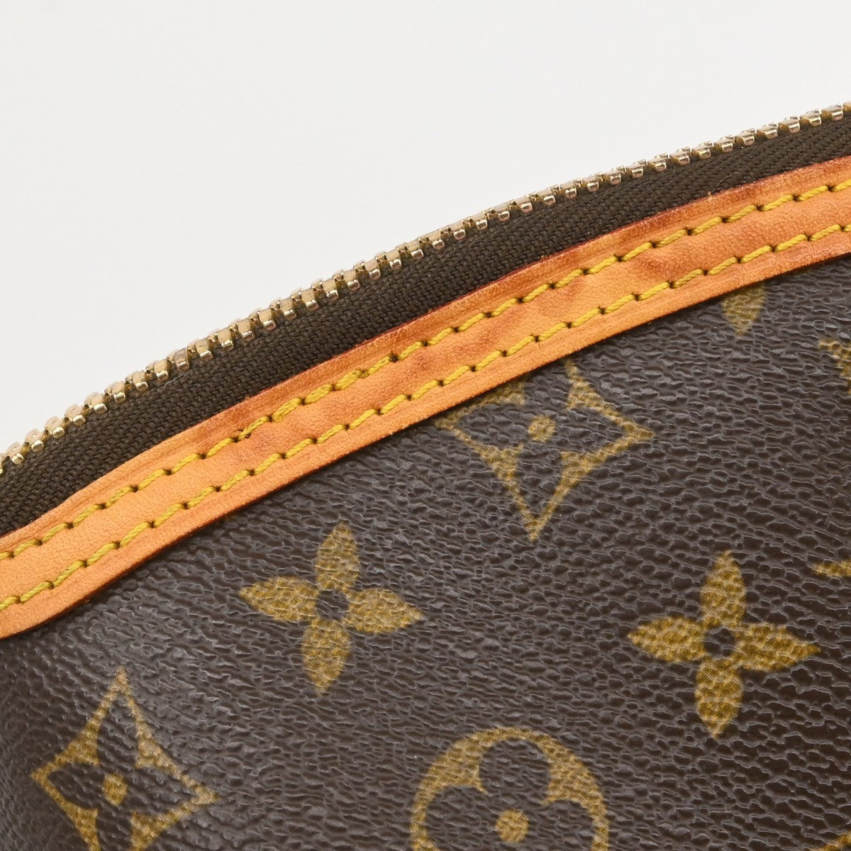 Louis Vuitton Lockit Monogram, Brown, Canvas, Handbag