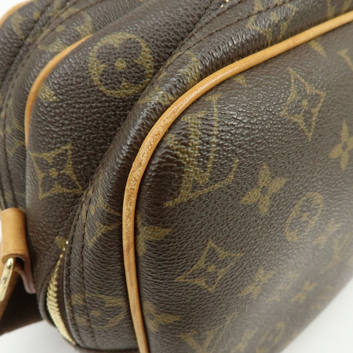 Louis Vuitton Reporter Monogram Canvas, Brown, Canvas, Shoulder Bag