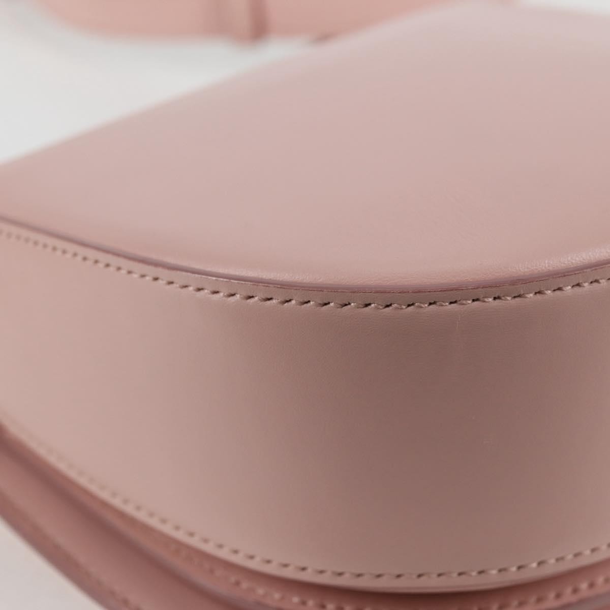 Salvatore Ferragamo Vela Flap Leather, Pink, Leather, Crossbody Bag