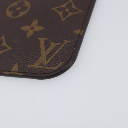 Louis Vuitton Neverfull Pochette Monogram Canvas, Brown, Canvas, Clutch