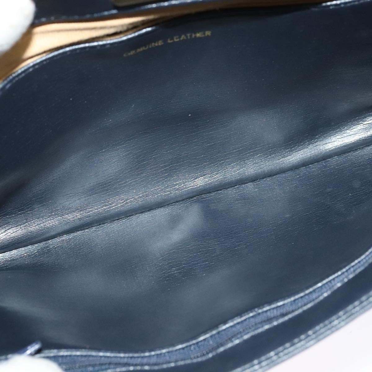 Givenchy Vintage 4G Leather, Navy, Leather, Shoulder Bag