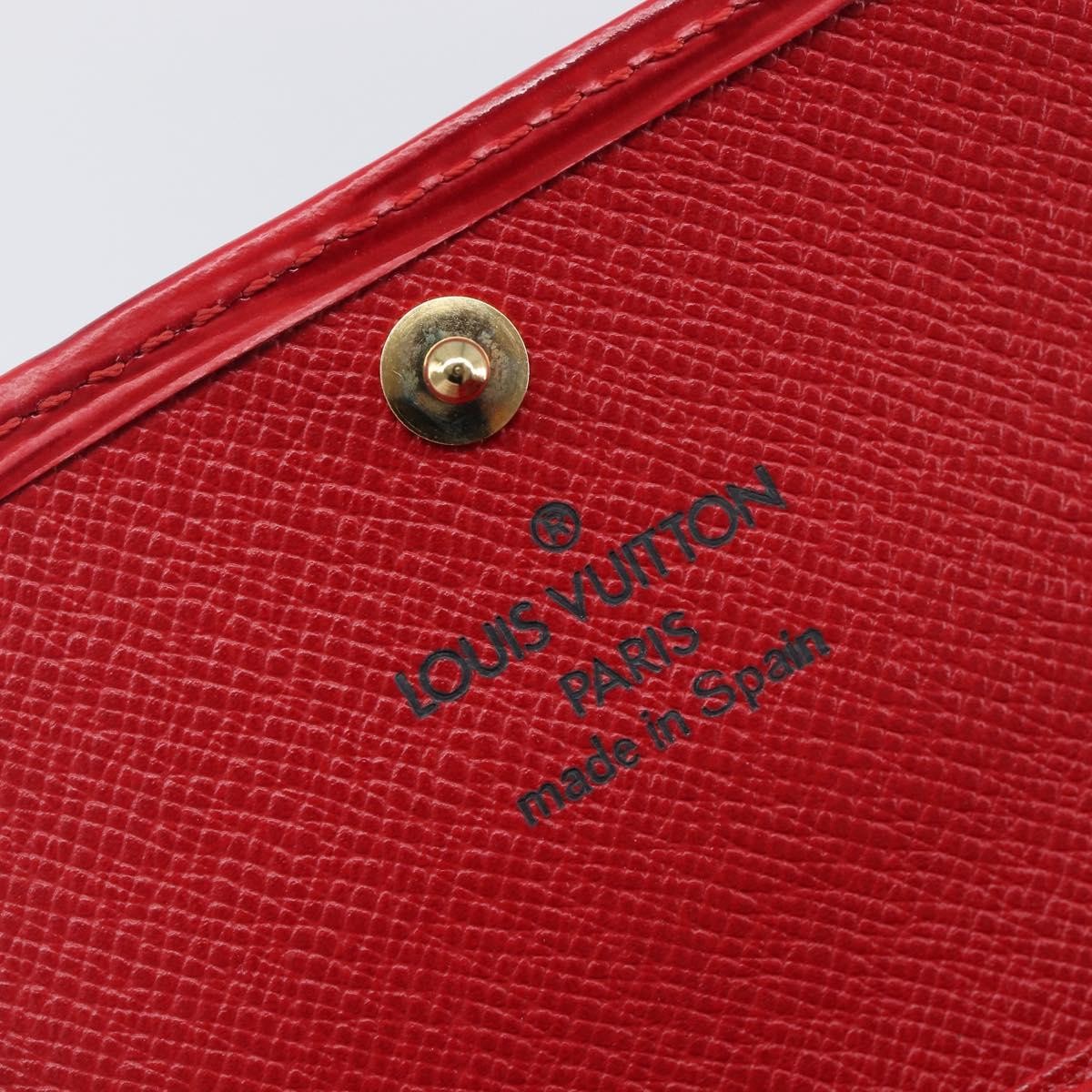 Louis Vuitton Multiclés 4 Cuir verni, Red, Leather, Wallet