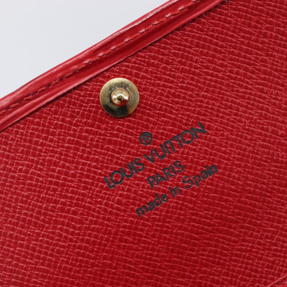 Louis Vuitton Multiclés 4 Cuir verni, Red, Leather, Wallet