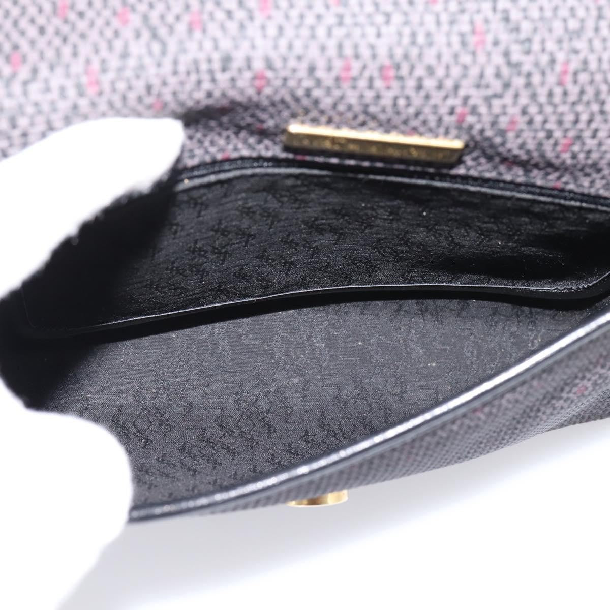 Saint Laurent Vintage Shoulder bag Leather, Gray, Canvas, Shoulder Bag