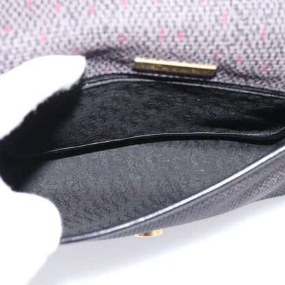 Saint Laurent Vintage Shoulder bag Leather, Gray, Canvas, Shoulder Bag