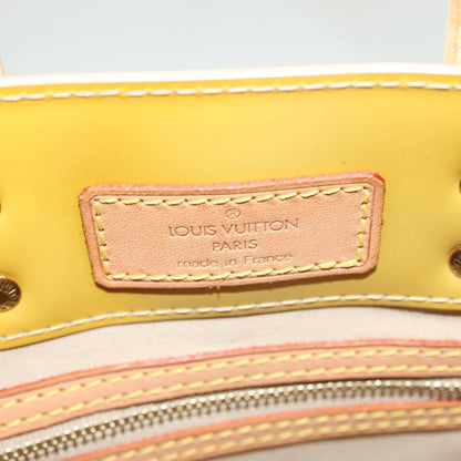 Louis Vuitton Reade Monogram Vernis, Yellow, Patent Leather, Handbag