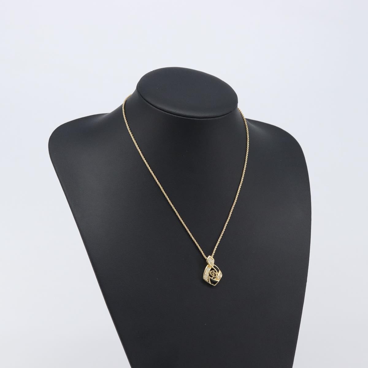 Christian Dior Vintage CD Heart Pendant Metal, Gold, Metal, Necklace
