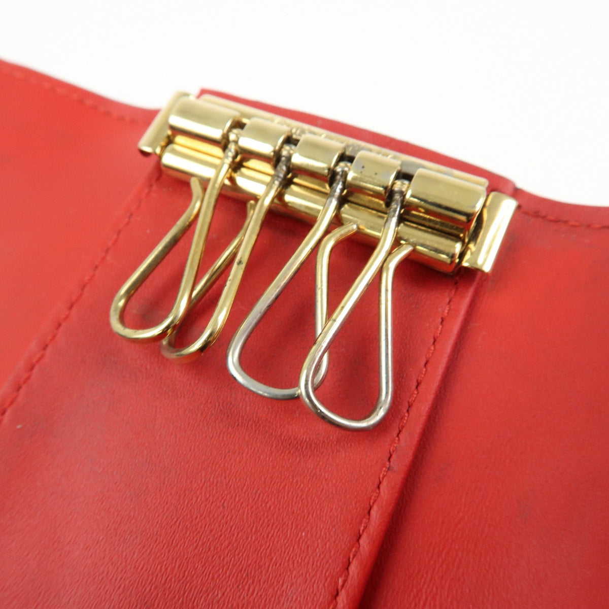 Louis Vuitton Multiclés 4 Cuir verni, Red, Patent Leather, Wallet