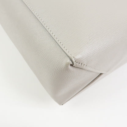 Celine Vertical Cabas Leather, Beige, Leather, Tote Bag