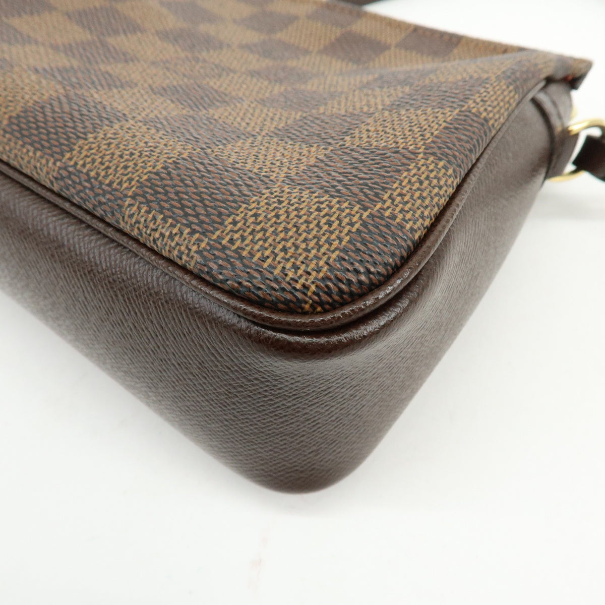 Louis Vuitton Trousse Make Up Damier, Brown, Canvas, Clutch