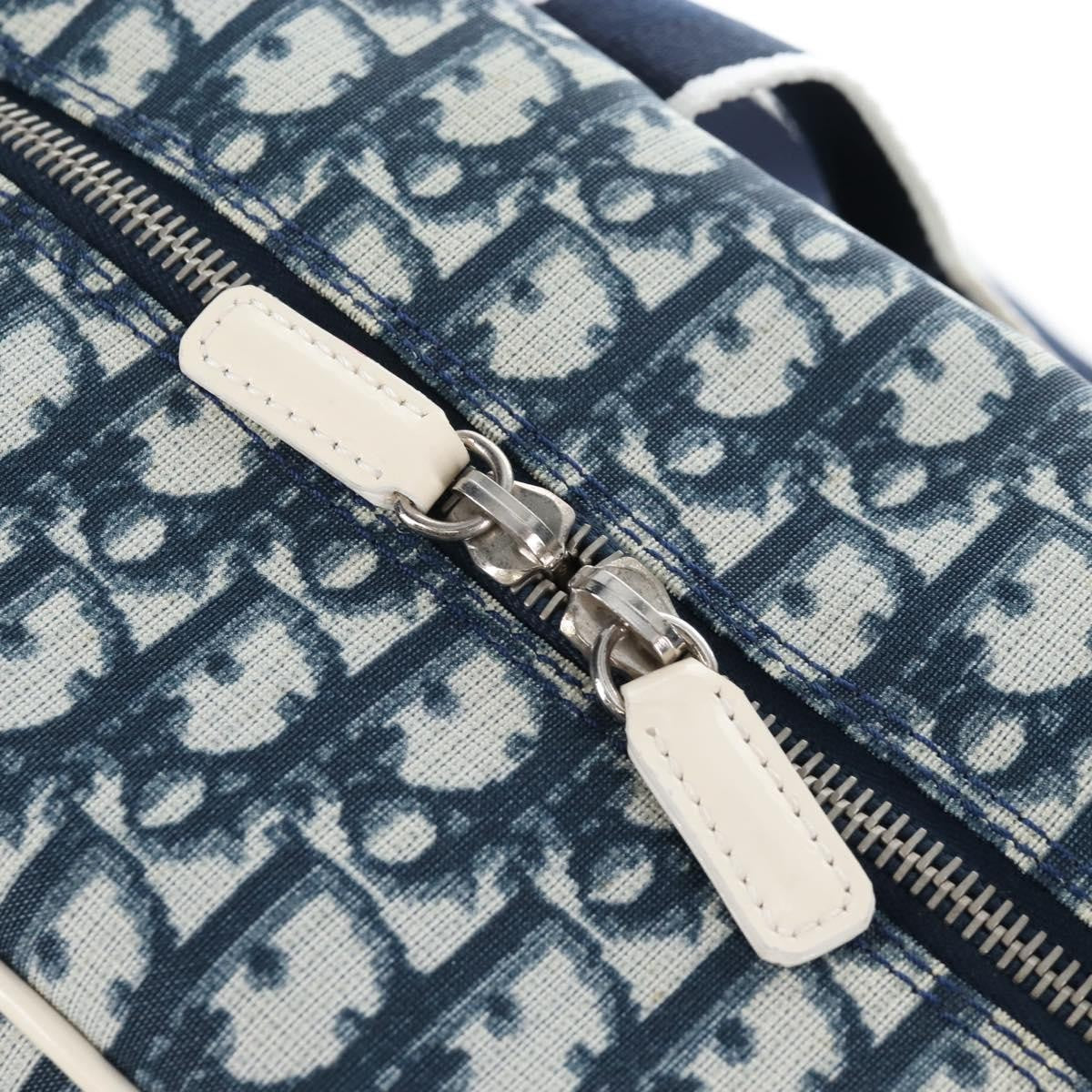 Christian Dior Vintage Girly Boston Diorissimo Canvas, Navy, Canvas, Handbag