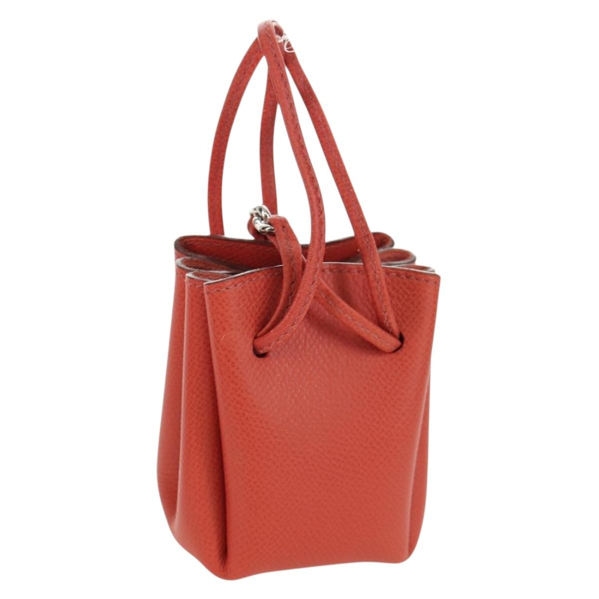 Hermes Vespa Leather, Red, Leather, Clutch