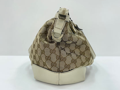 Gucci Sukey Top Handle Satchel GG Canvas with Leather, Beige, Canvas, Handbag