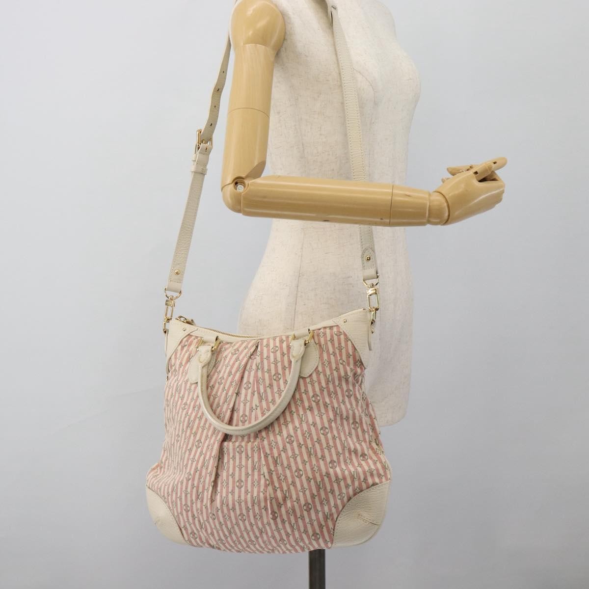 Louis Vuitton Marina Mini Lin Croisette, Pink, Canvas, Handbag