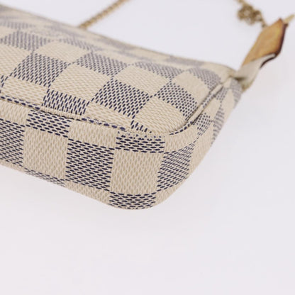Louis Vuitton Mini pochette accessoires Damier Canvas, Beige, Canvas, Clutch