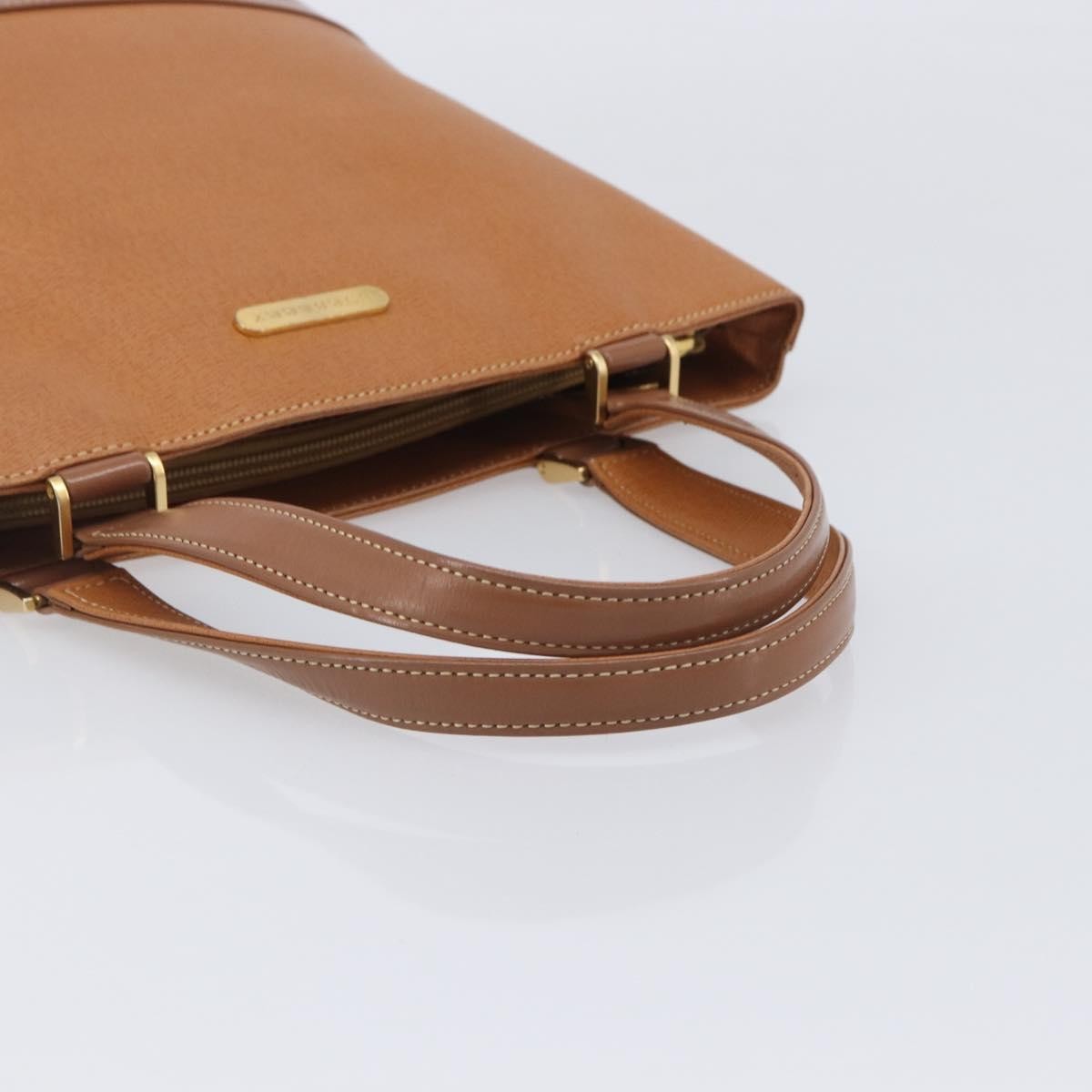 Burberry Handle Tote Leather, Brown, Leather, Tote Bag