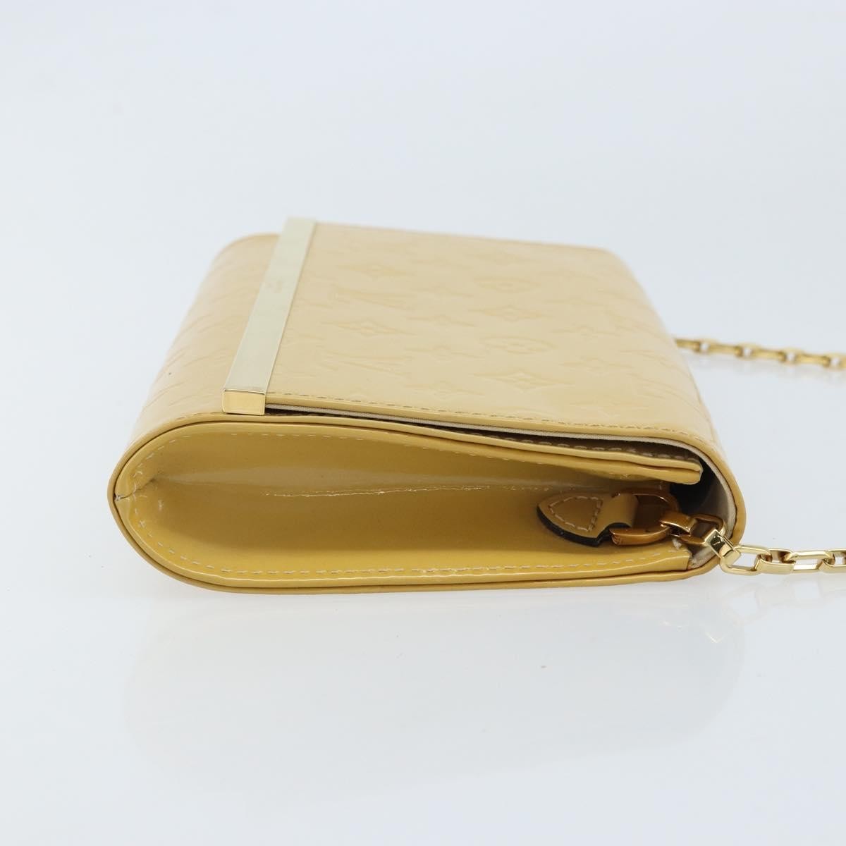 Louis Vuitton Ana Monogram Vernis, Yellow, Patent Leather, Handbag