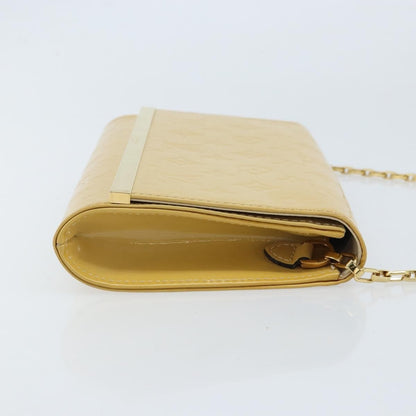 Louis Vuitton Ana Monogram Vernis, Yellow, Patent Leather, Handbag