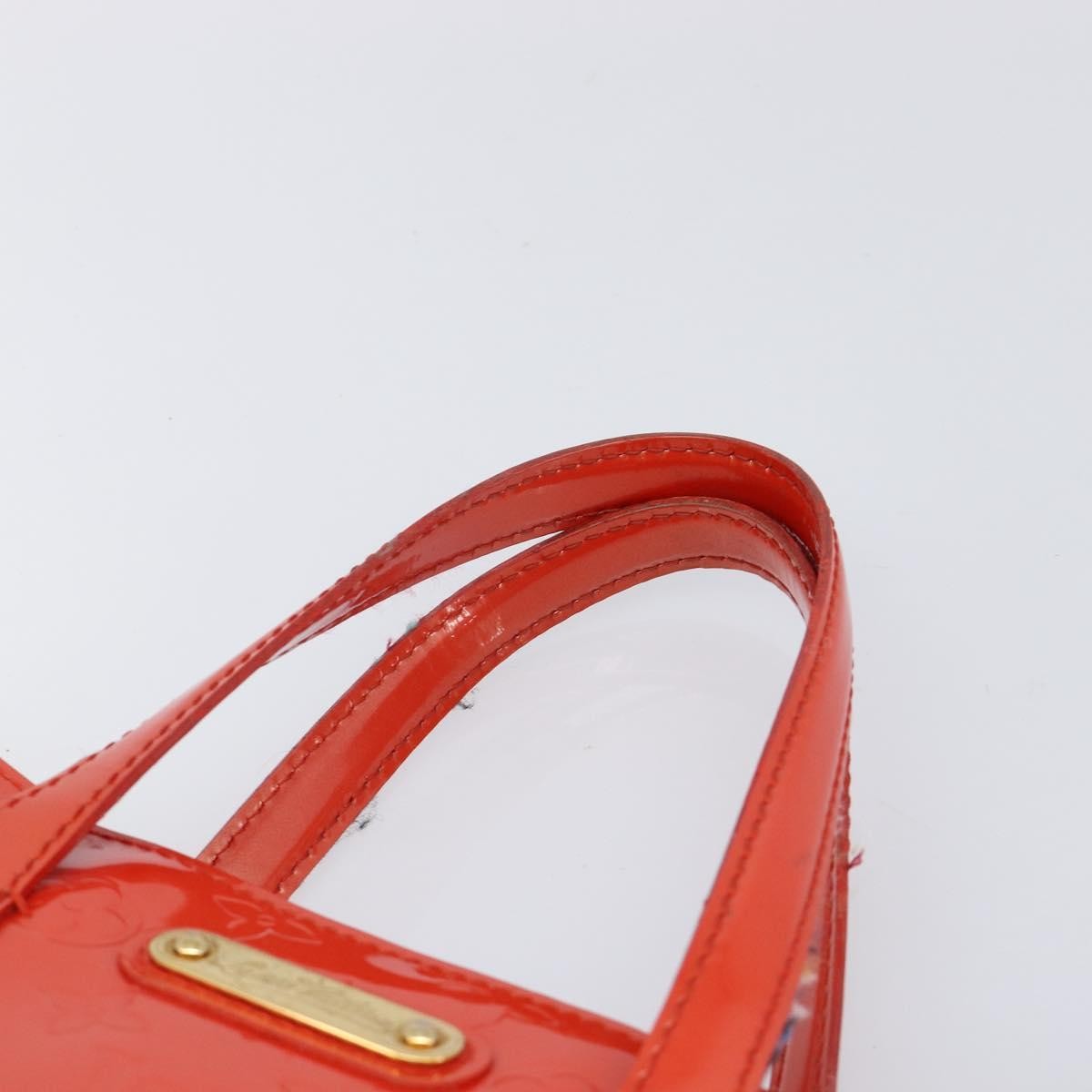 Louis Vuitton Wilshire Monogram Vernis, Orange, Patent Leather, Handbag