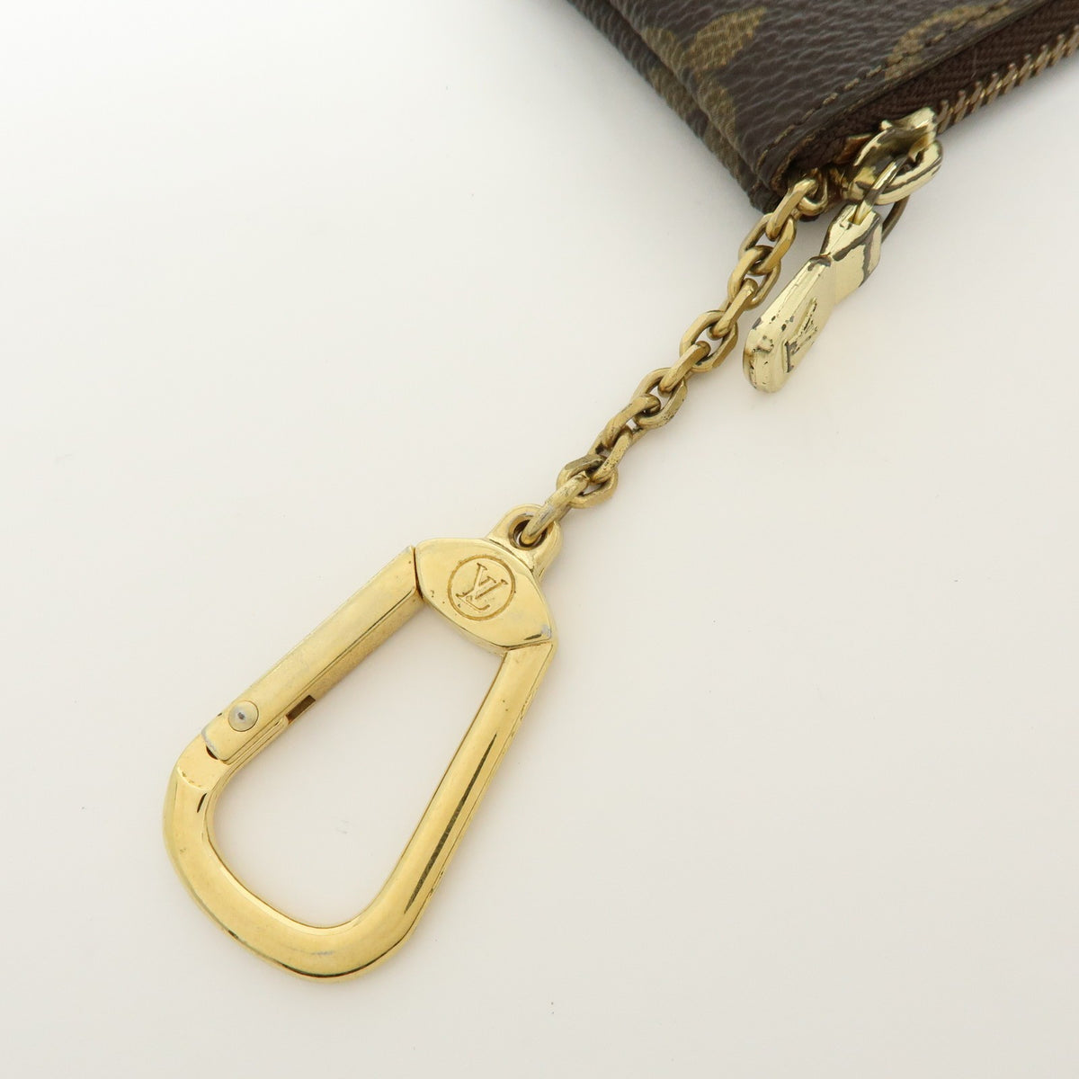 Louis Vuitton Key Monogram Canvas, Brown, Canvas, Clutch