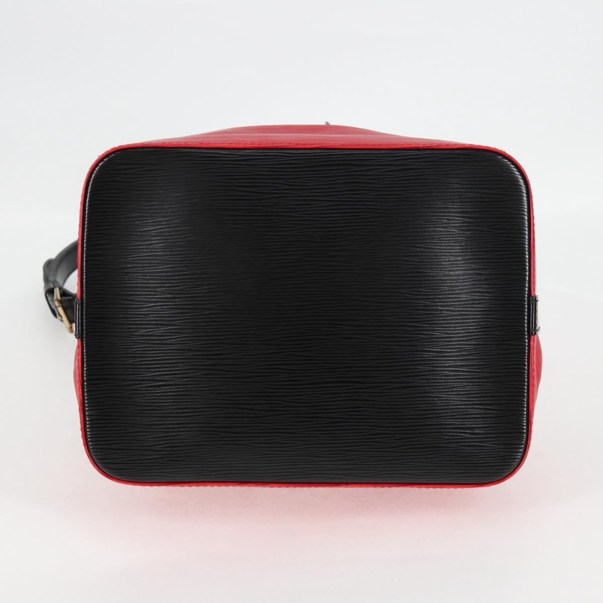 Louis Vuitton Bicolor Petit Noe Epi Leather, Red, Leather, Handbag