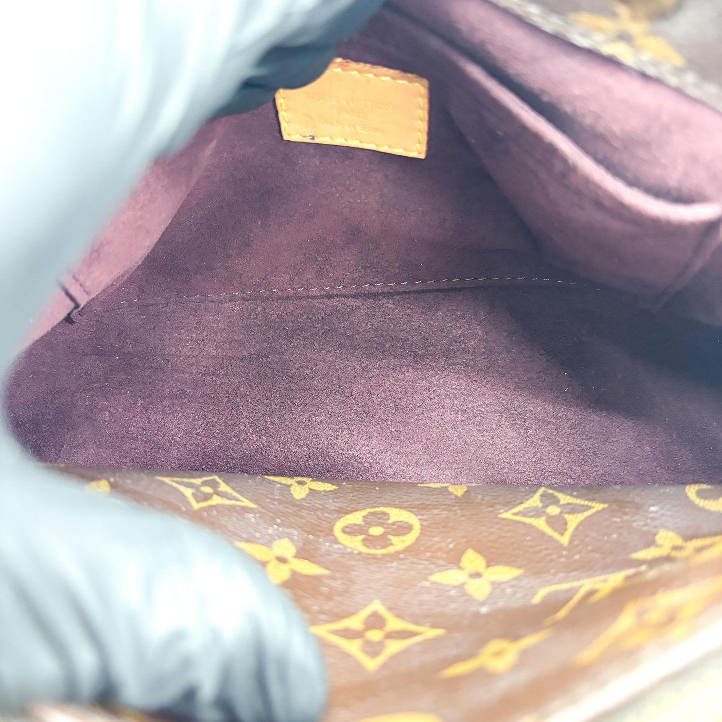 Louis Vuitton Montaigne Monogram Canvas, Brown, Canvas, Handbag