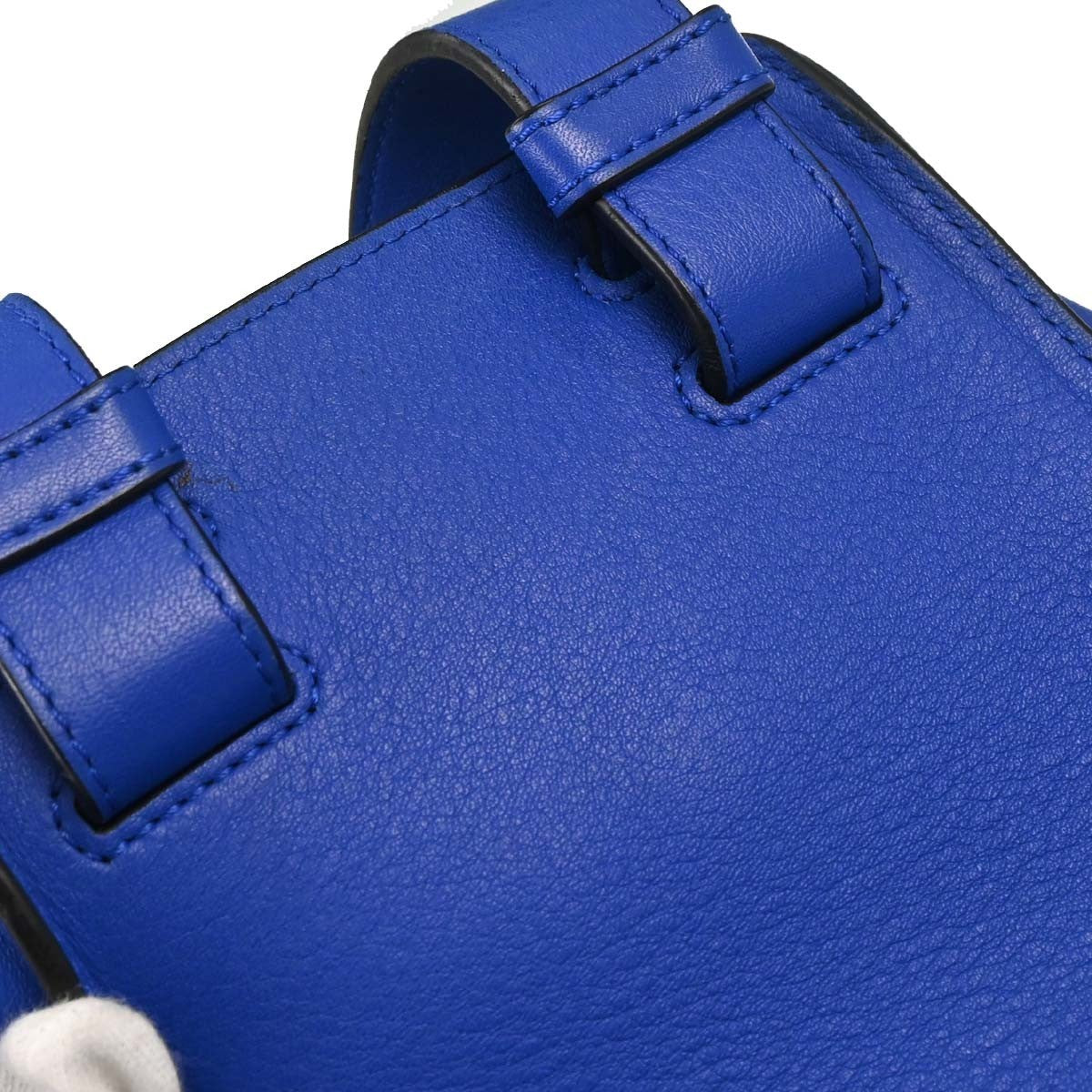 Loewe Hammock Leather, Blue, Leather, Handbag