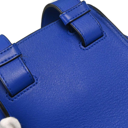 Loewe Hammock Leather, Blue, Leather, Handbag