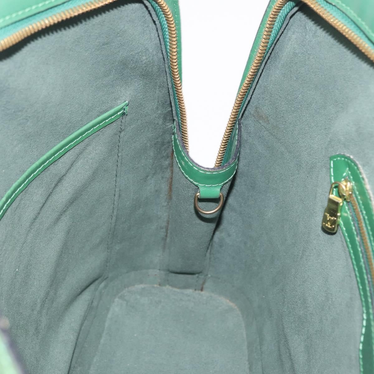 Louis Vuitton Lussac Epi Leather, Green, Leather, Handbag