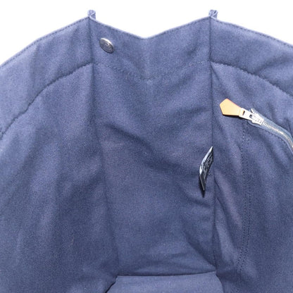 Hermes Fourre Tout Toile, Navy, Canvas, Tote Bag