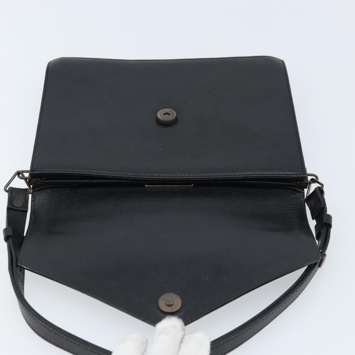 Saint Laurent Vintage Leather, Black, Leather, Handbag