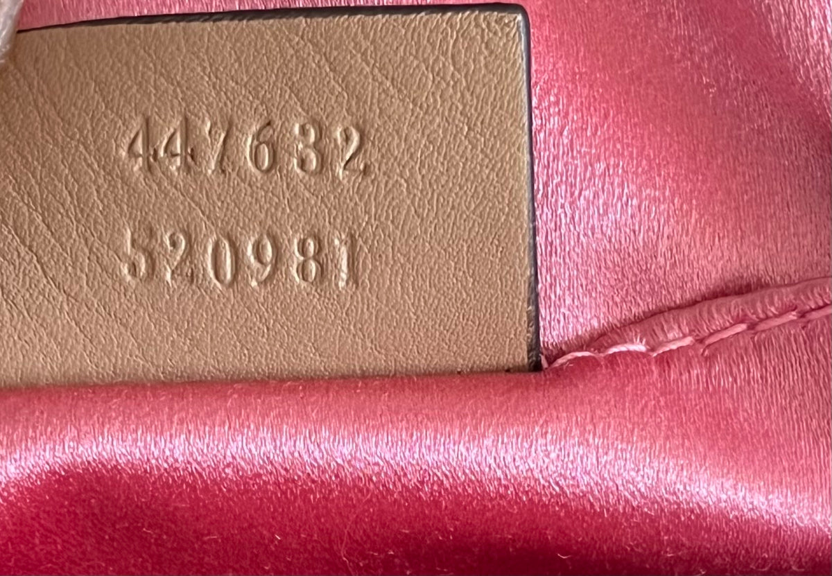 Gucci Pearly GG Marmont Embellished Matelasse Leather, Gold, Leather, Shoulder Bag