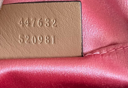 Gucci Pearly GG Marmont Embellished Matelasse Leather, Gold, Leather, Shoulder Bag