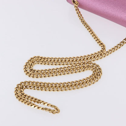 Saint Laurent Classic Monogram Metallic Leather, Pink, Leather, Crossbody Bag