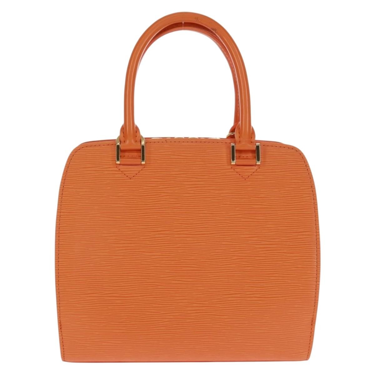 Louis Vuitton Pont Neuf Epi Leather, Orange, Leather, Handbag