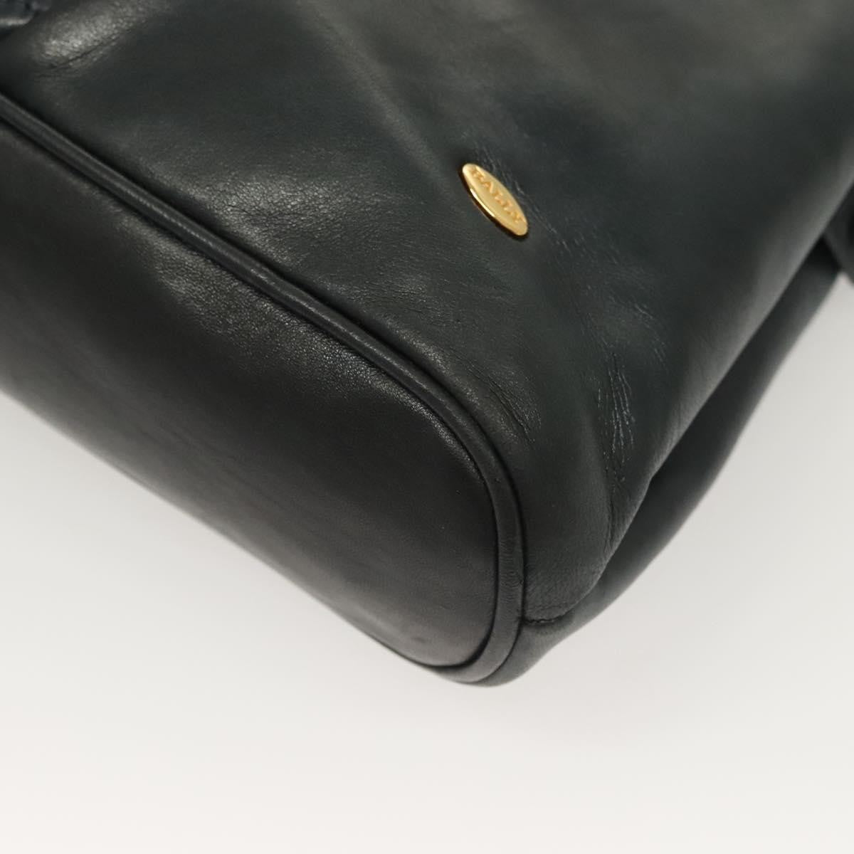 Bally Vintage Quilted leather, Black, Leather, Handbag