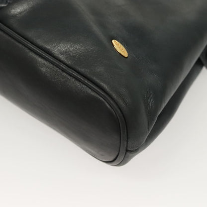 Bally Vintage Quilted leather, Black, Leather, Handbag