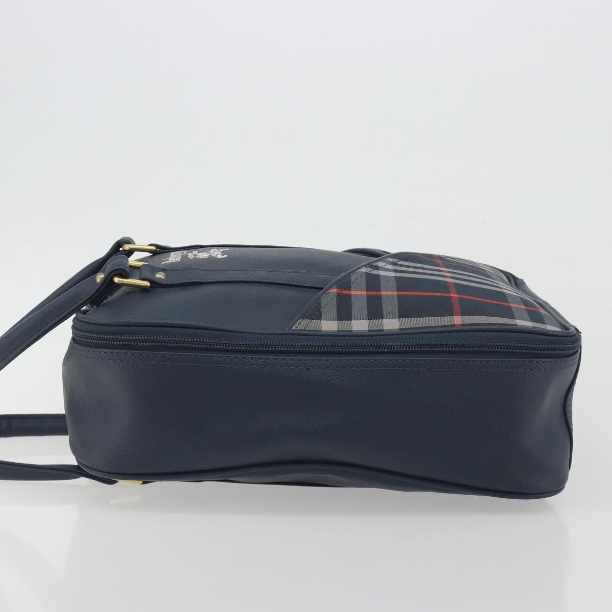 Burberry Nova Check Nova Check Canvas and leather, Navy, Leather, Handbag