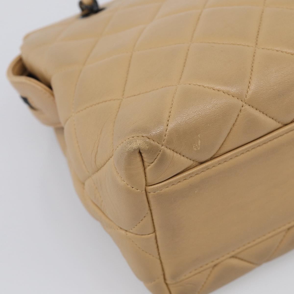 Chanel City Shopping Quilted Caviar, Beige, Leather, Tote Bag