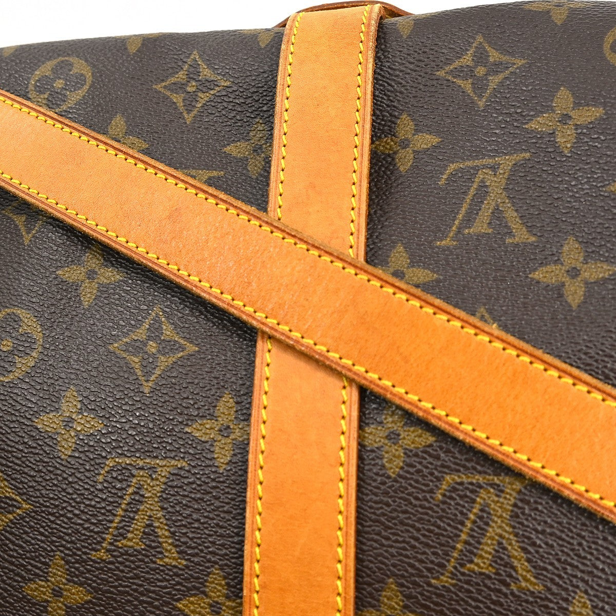 Louis Vuitton Saumur Monogram, Brown, Canvas, Shoulder Bag
