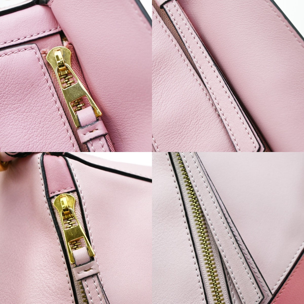Loewe Puzzle Leather, Pink, Leather, Handbag