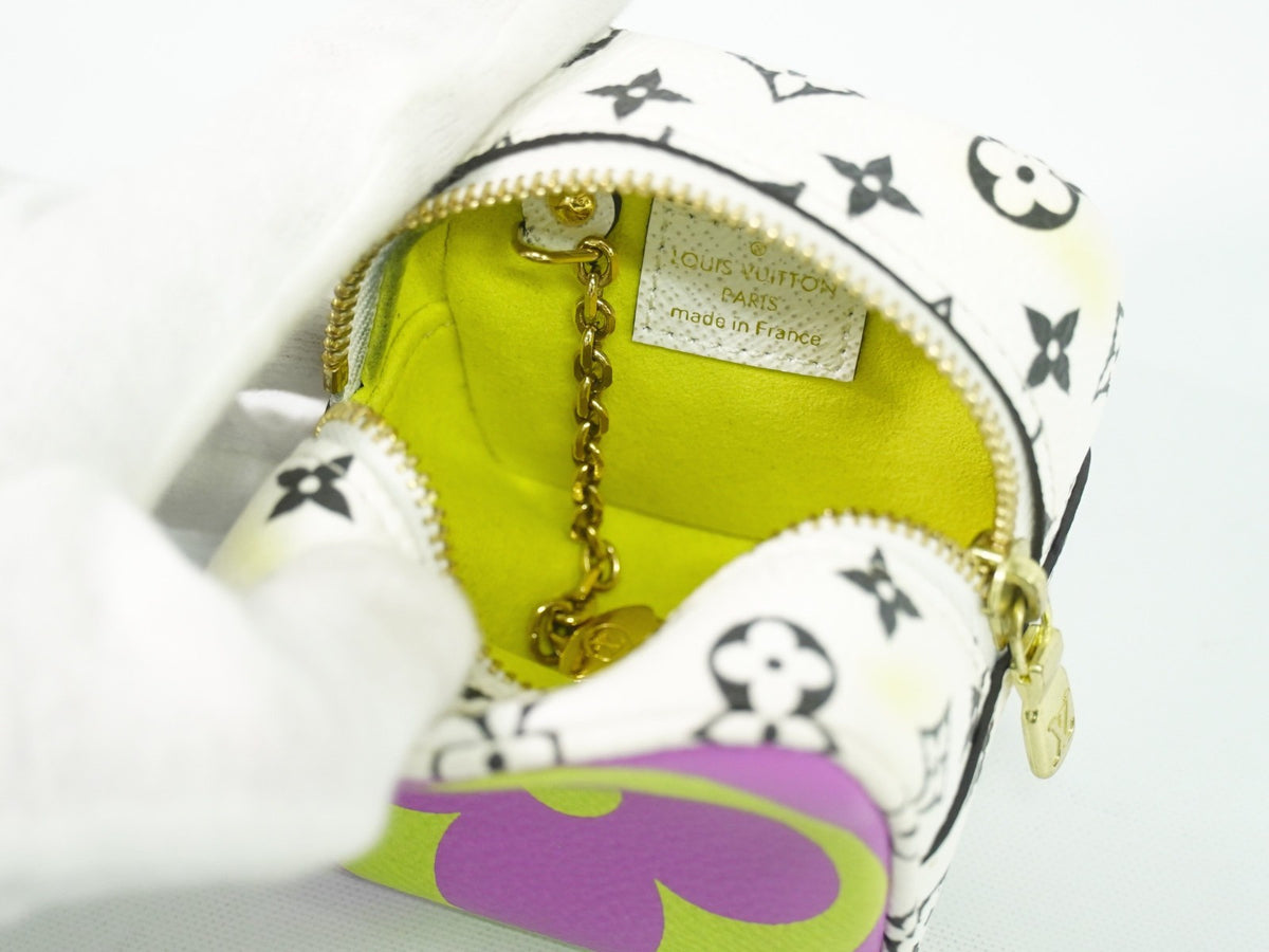 Louis Vuitton Cube Coin Purse Limited Edition Colored Monogram Giant, Multicolour, Canvas, Clutch