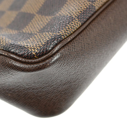 Louis Vuitton Trousse Make Up Damier Canvas, Brown, Canvas, Clutch