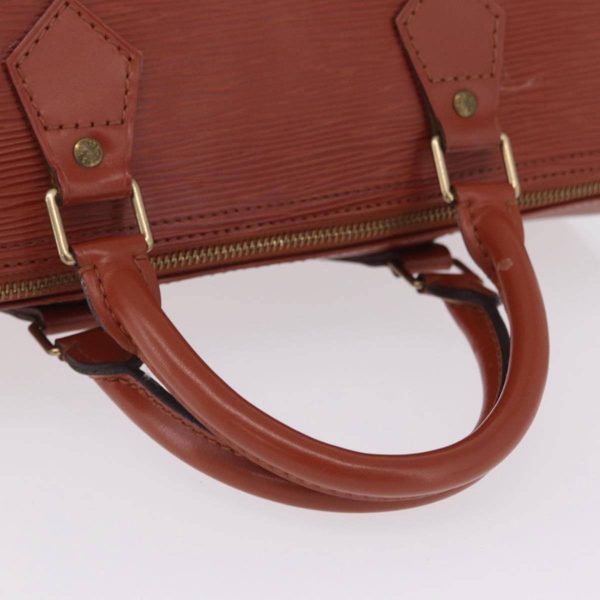 Louis Vuitton Speedy Epi Leather, Brown, Leather, Handbag